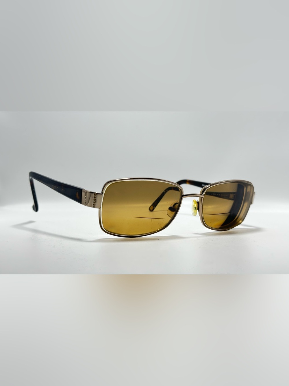 Saks Fifth Avenue SSA50/S Gold Oval Sunglasses Frames Only